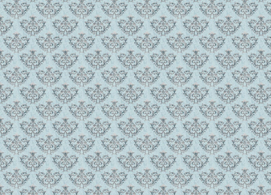 Grey Damask pattern Wallpaper