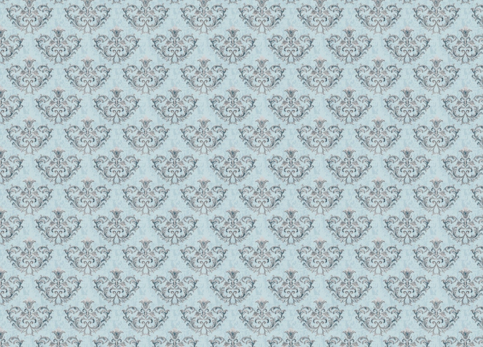 Grey Damask pattern Wallpaper