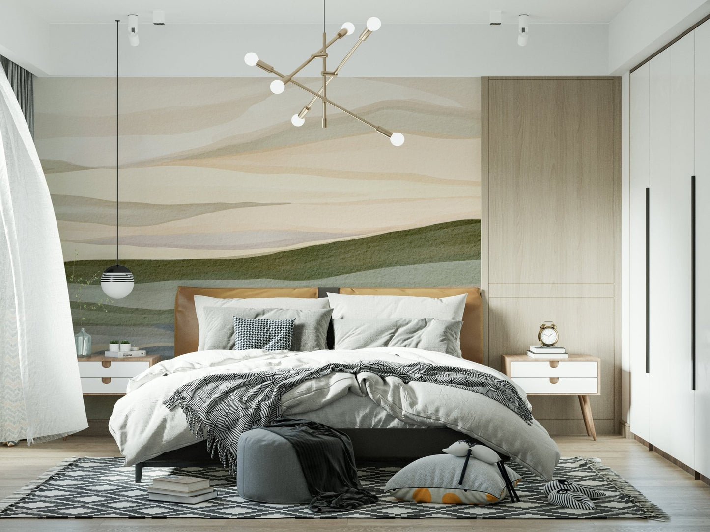 Artistic Rolling Horizon image evoking open countryside through layered color washes.