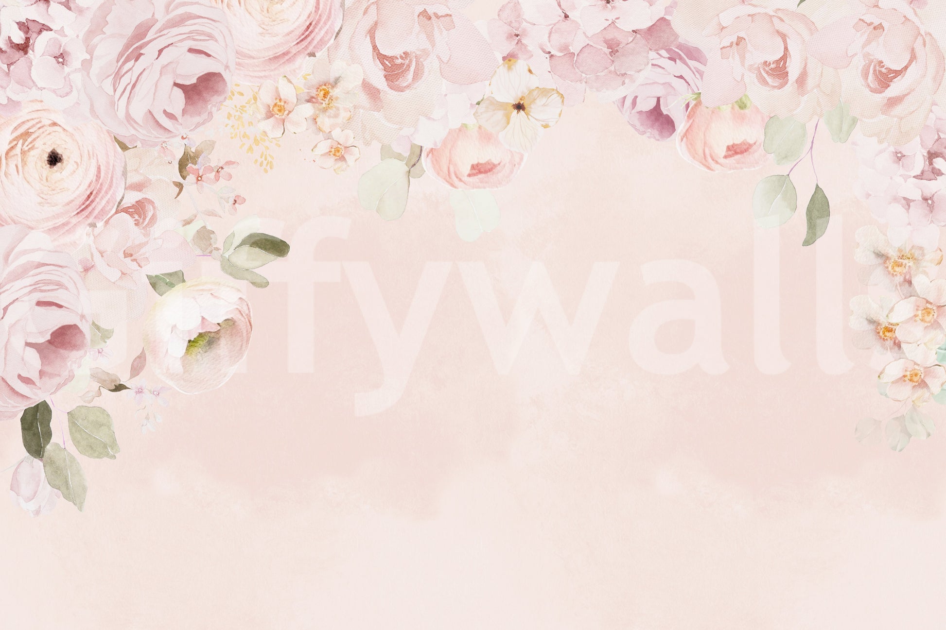 Classic flower mural wallpaper

