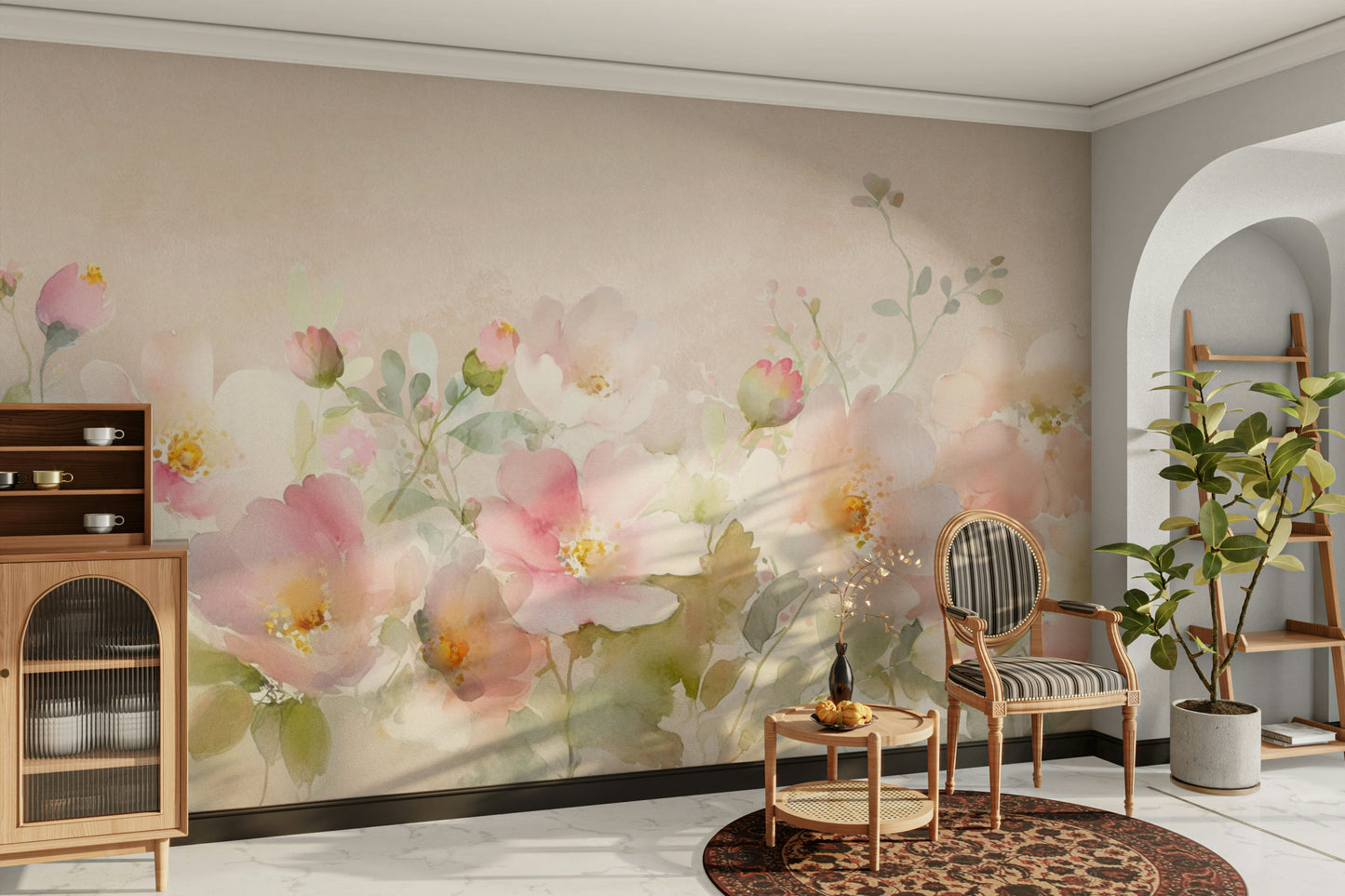 Blush rose wallpaper for walls

