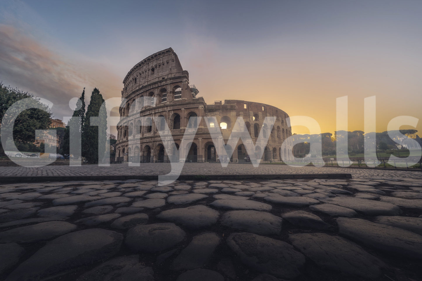 Ancient Rome Sunrise Wall Mural -2469876