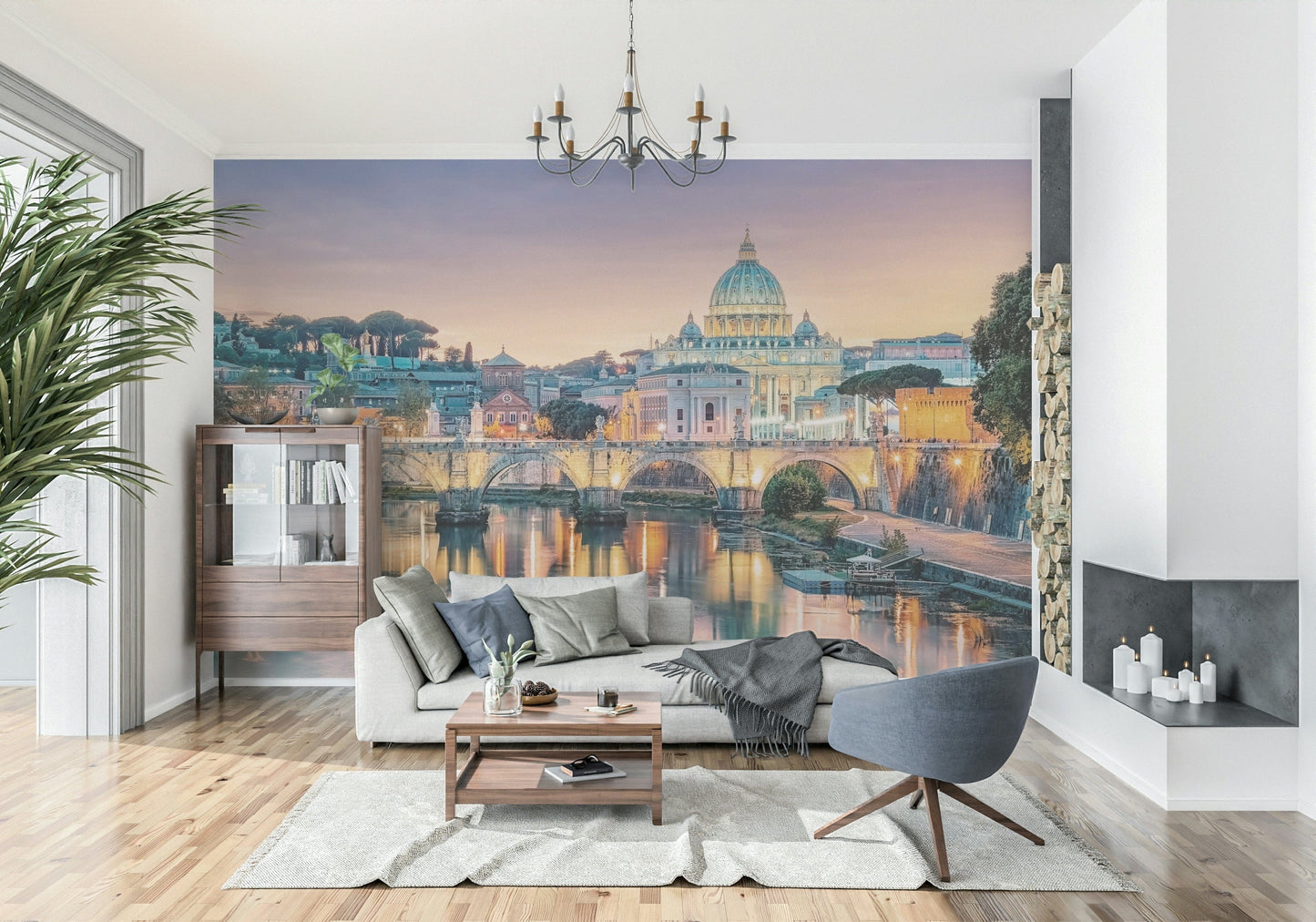 Golden Hour in Rome Wall Mural