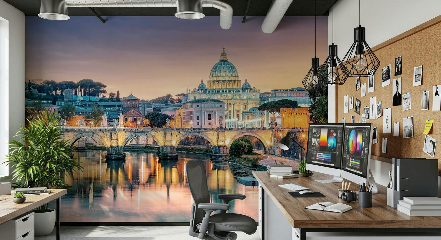 Golden Hour in Rome Wall Mural
