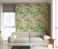 Rose Garden Reverie 1 wall mural featuring rich, detailed rose blooms.

