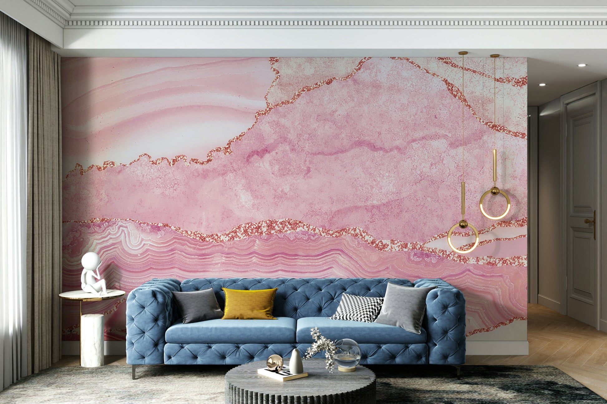 A high-quality print of a luxurious texture.

