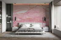 The wallpaper is perfect for an accent wall.

