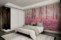 The colors are a blend of soft pinks, roses, and earthy tones.

