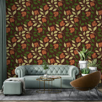 The color palette evokes the feeling of fall.
