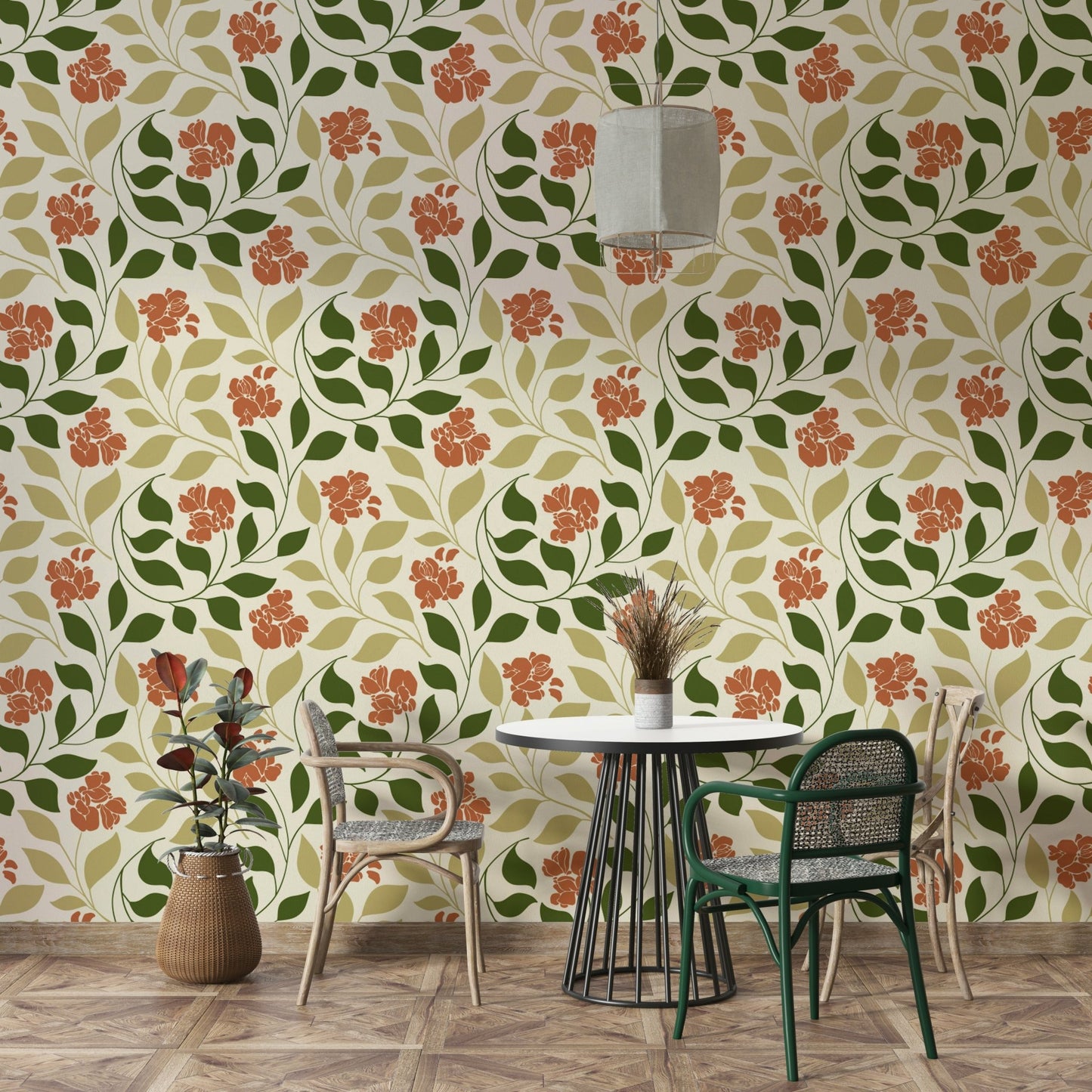 Gentle organic shapes and patterns.

