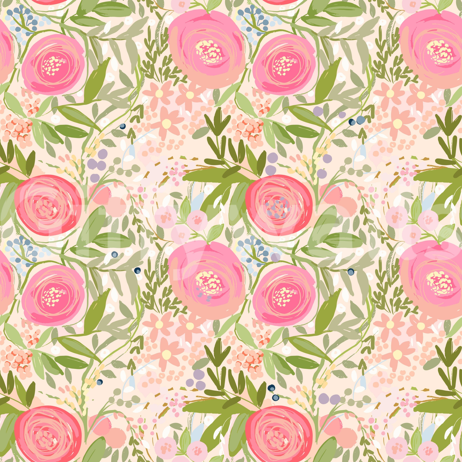 Rosy Reverie sophisticated wallpaper

