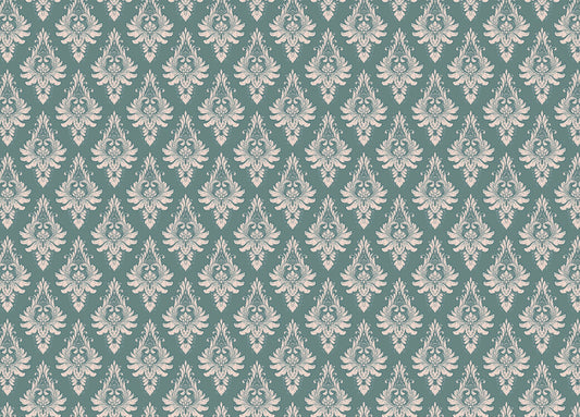Green Damask Wallpaper for Elegant Walls