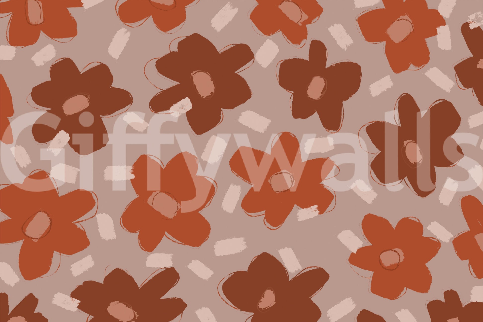 A high-quality serene flower wall mural for walls.

