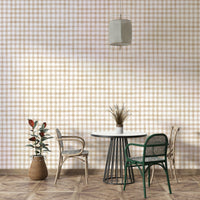 Watercolor gingham pattern wallpaper
