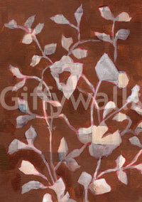 Textured floral wallpaper

