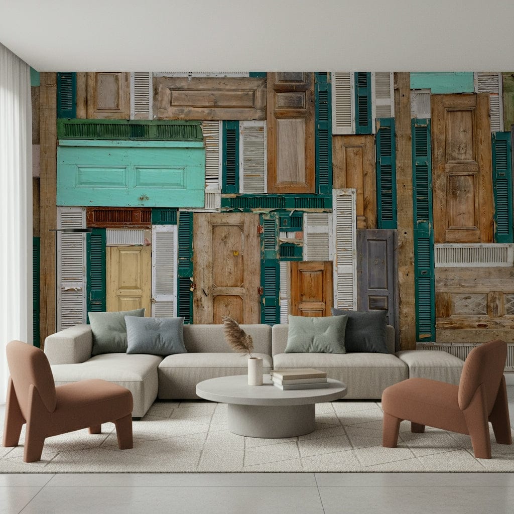 Doorscape Collage Wall Mural -1084333