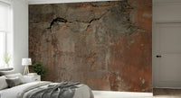 Warm earth-tone mural with textured layers that bring depth and organic character to any wall.