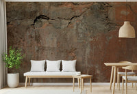 Rustic abstract mural blending tan, terracotta, and sand hues for a soothing wall décor accent.