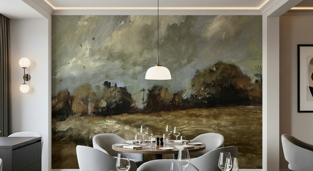 Brushstroke Countryside Wall Mural -2917436