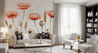 Rustic Floral Haven Wall Mural