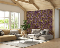 Elegant dark wallpaper with florals

