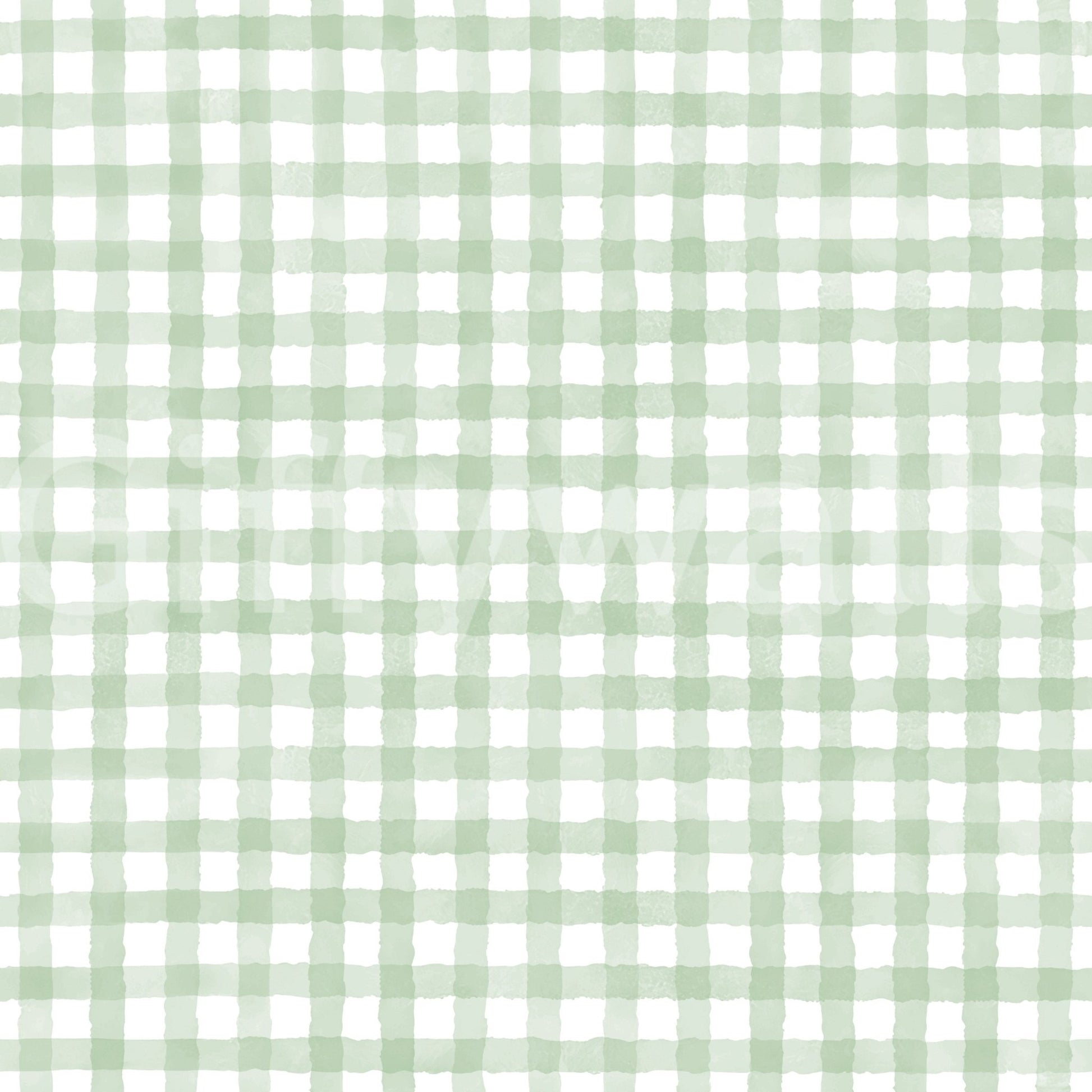 Neutral green checks in a relaxed pattern
