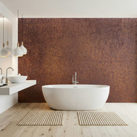 Decorative wall mural showcasing textured rust patterns for an industrial, rustic look.