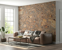 Close-up of the beautiful, flecked Rustic Natural Cork Pattern.