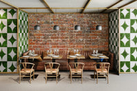 An artistic texture print mural for home decor.

