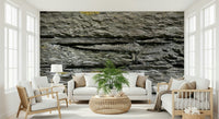 Rustic Stone Layers Wall Mural featuring layered natural stone textures in earthy tones for cozy, rustic interiors.