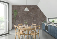 Decorative wall mural featuring rough stone surfaces and earthy shades for timeless interior appeal.