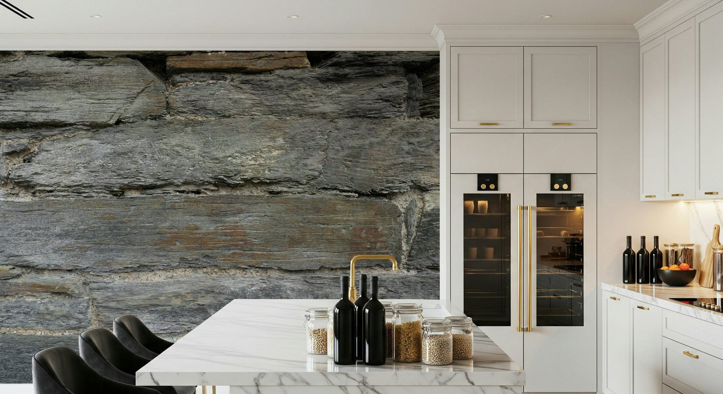 Aged Stone Wall Mural -2566588