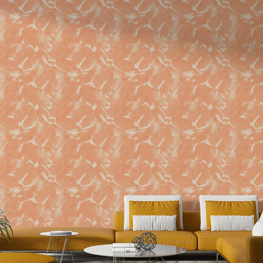 Textured rusty metal abstract brushstroke wall mural


