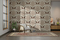 Warm-toned giraffe print for walls

