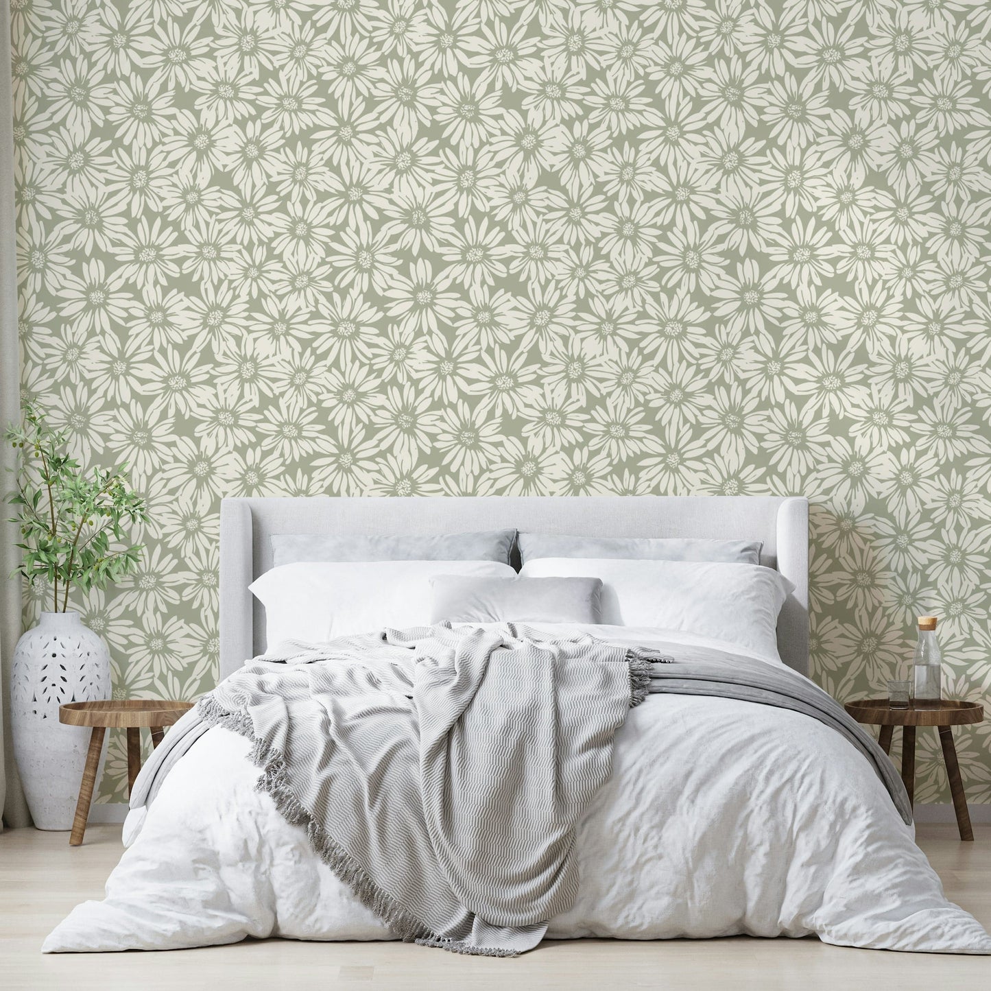 This wallpaper is suitable for a bedroom, a living room, or a serene study.
