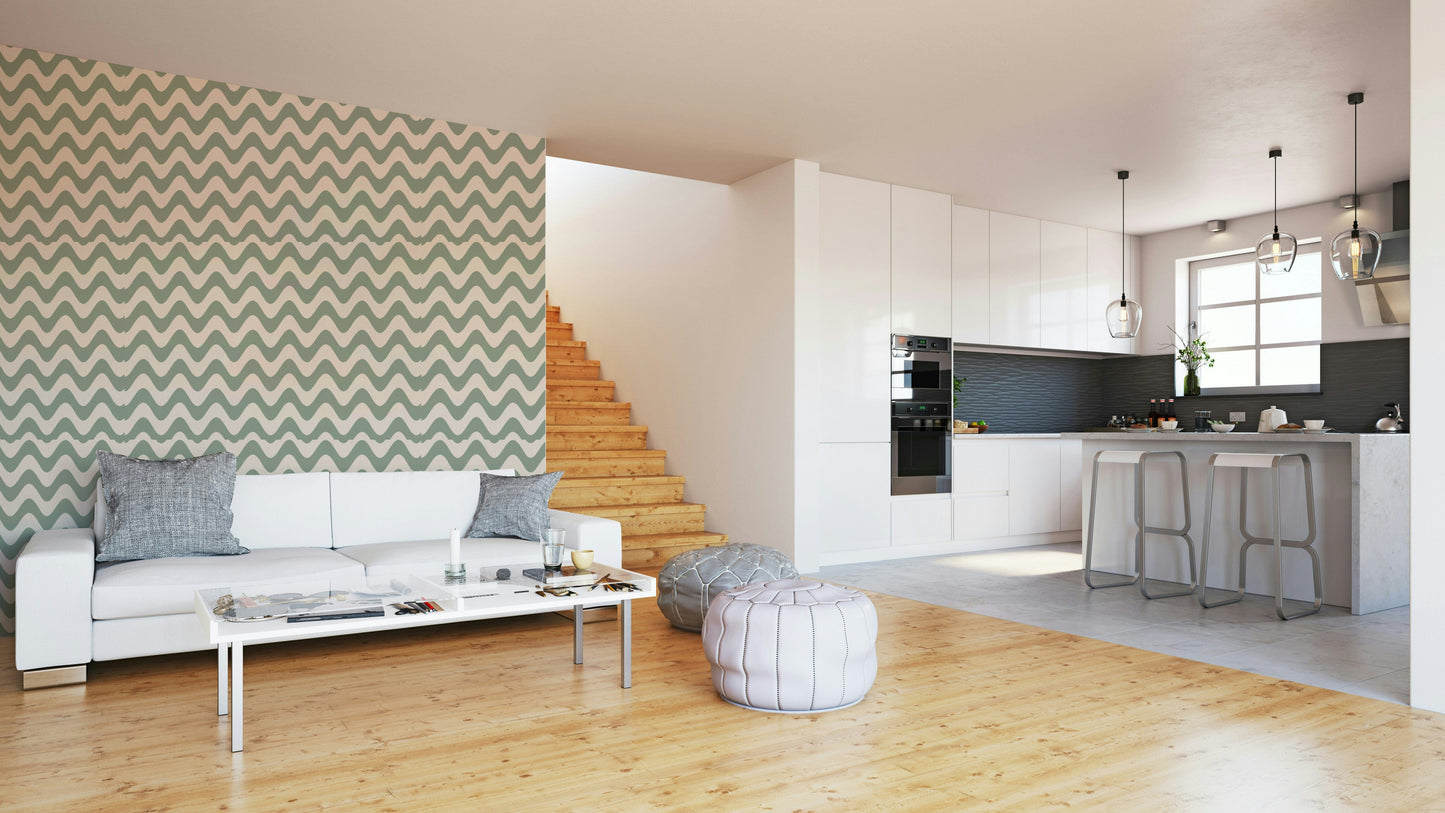 The design feels peaceful and organic.

