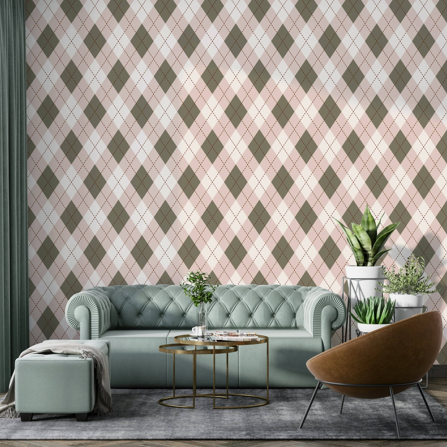 The pattern repeats seamlessly across the entire wall.
