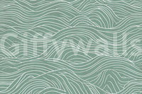Sage & serene waves, peaceful and calm

