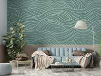 Sage & serene waves, detailed view

