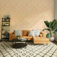 Neutral wallpaper featuring saguaro silhouettes

