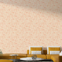 Saguaro cactus and stars wallpaper in soft tones

