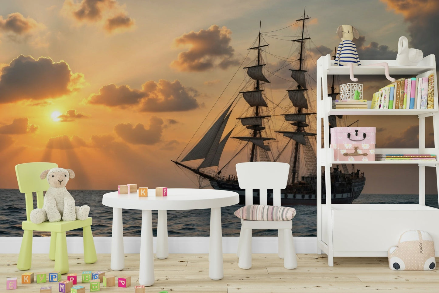 The design creates a serene and peaceful atmosphere.

