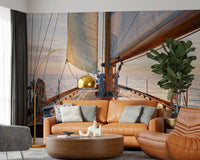 Sailing at Sunset Wall Mural