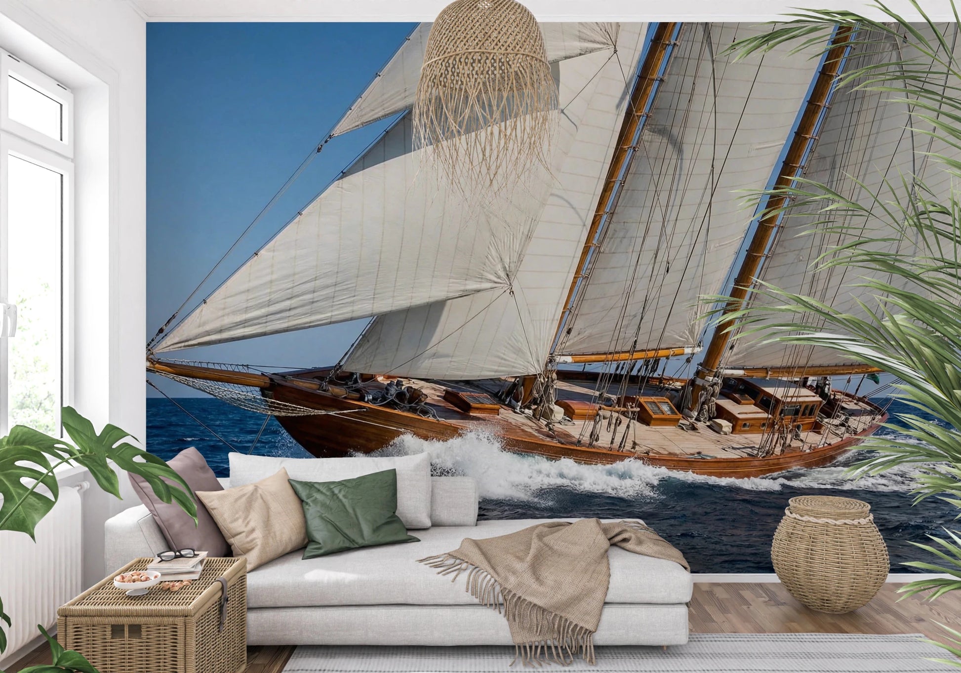 Sailing Serenity Wall Mural