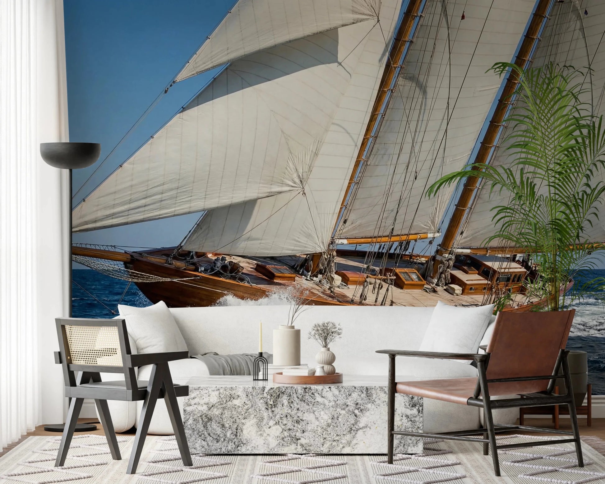 Sailing Serenity Wall Mural
