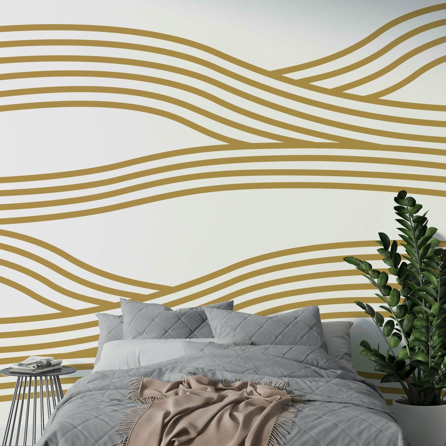 Sand-inspired mural featuring soft, natural tones for any room.

