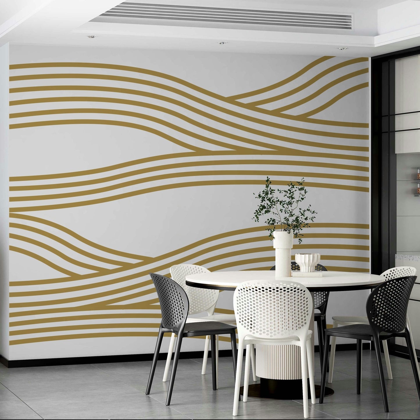 Soft sand texture mural with a serene and natural feel.

