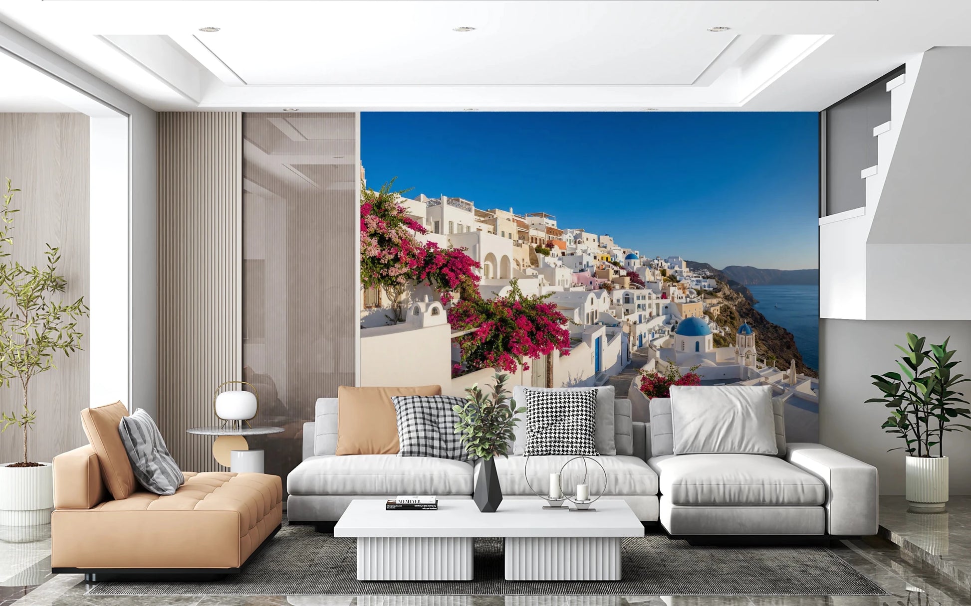 Santorini Dreamscape Wall Mural