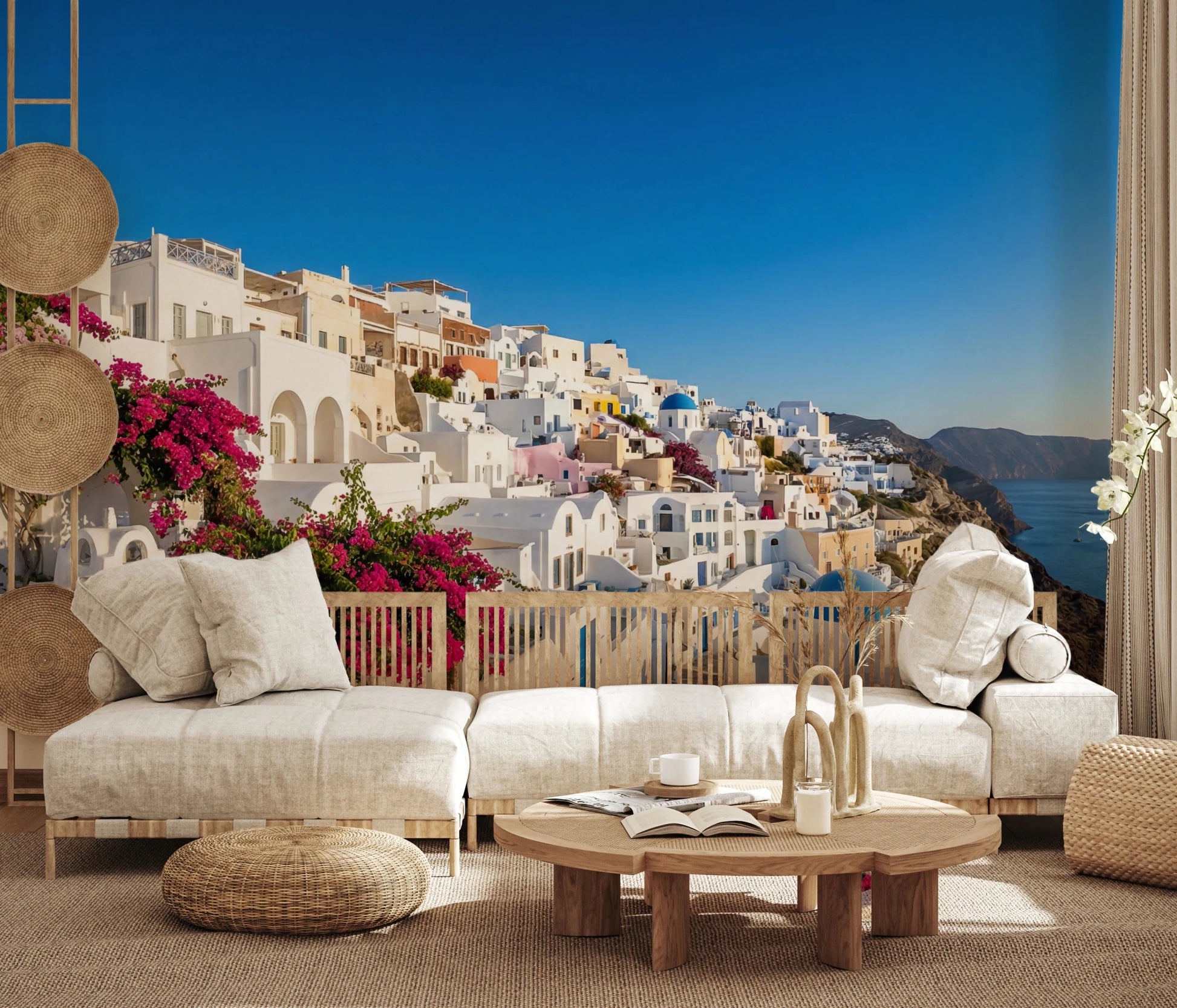 Santorini Dreamscape Wall Mural