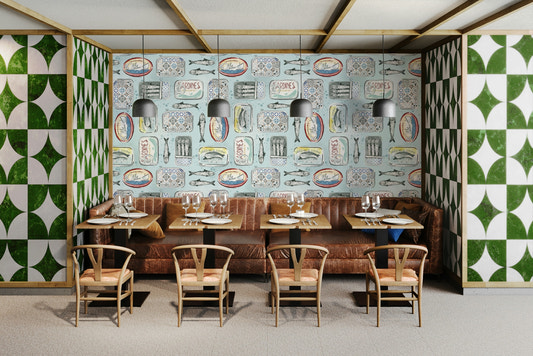 Mini Portuguese fish and tile design

